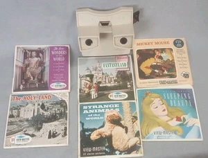 Vintage Sawyers 1950s Viewmaster And Lot of 4 Viewmaster Reel Sets; 2 1960s Set - Picture 1 of 2