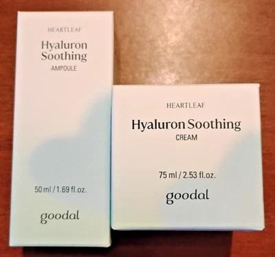 GOODAL Heartleaf Hyaluron Ampolla Calmante + Crema 27 de noviembre Paquete Coreano para el Cuidado de la Piel Foto 1 de 4
