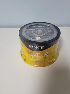 Sony DVD-R 50 Pack 4.7 GB 120 Min Blank Media Disc 1x-8x Sealed New - Picture 1 of 4