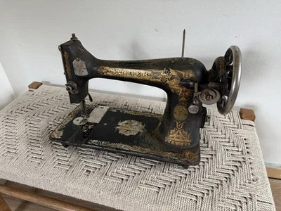 🍊Máquina de coser Singer Treadle de colección 1910 modelo G Sphinx con motor G2902360 Foto 1 de 4