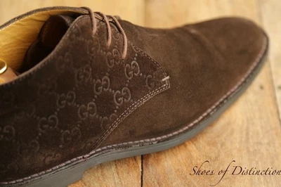 Gucci GG Monogram Brown Suede Chukka Boots Shoes Men's UK 9.5 E US 10.5 EU 43.5 - Image 1 of 4