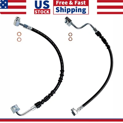 2x Línea de freno de manguera de freno delantera izquierda y derecha para Ford F-150 2000 4x4 Foto 1 de 4