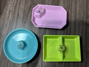 Nora Fleming zierliche türkisfarbene Servierplatte, Melamin, MEL07 - Bild 1 von 10