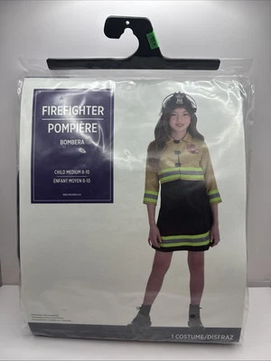 Firefighter Girl Black Cute Suit Yourself Fancy Dress Up Halloween Child Costume - Image 1 of 4