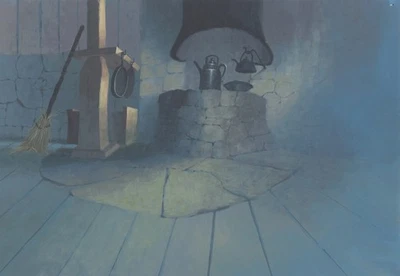 Hanna-Barbera HEIDI'S SONG Animation Background Painting, 1982 - Image 1 of 3