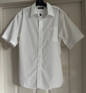 Puritan faltenfreie Baumwollmischung Größe L 16-16 1/2 Kurzarm Knopfleiste - Bild 1 von 10