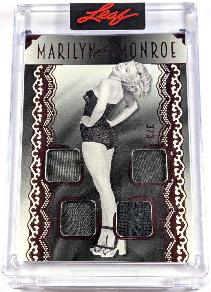 2024 Leaf Marilyn Monroe Icons Collection Quad Wardrobe Memorabilia Relic # /3 - Image 1 of 2