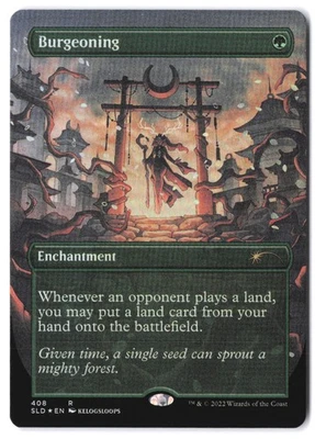 Burgeoning (Borderless) 408 SLD MTG NM Foil - Image 1 of 2