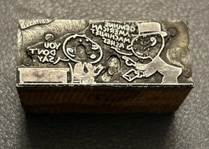 Comic strip cartoon panel | vintage letterpress printing block - Picture 1 of 3