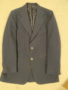 Blazer Abrigo Deportivo Vintage Sears Azul Marino Talla 40L Años 70 Usado Excelente - Imagen 1 de 7