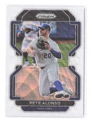 2022 Panini Prizm Pete Alonso White Wave Prizm 184 Parallel  SP New York Mets - Image 1 of 2
