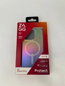 ZAGG - Milan Snap MagSafe Compatible Case for iPhone 15 Pro 6.1" Iridescent - Picture 1 of 7