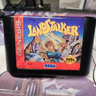 Cartucho de videojuego Landstalker SEGA Genesis 1993 solo probado funciona original Foto 1 de 4