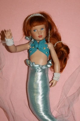 HELEN KISH DOLL NEPTUNE'S KINGDOM MERBABY SEAGREEN #56 OF 250   HANDSIGNED  MINT - Image 1 of 4