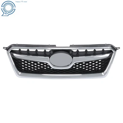 Parachoques delantero de plástico para Subaru XV Crosstrek 2013-2015 rejilla superior moldura cromada Foto 1 de 4