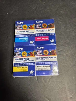 Cartucho de tinta para impresora Alps Masterpiece: impresoras fotográficas micro secas - Juego de 4 Foto 1 de 2