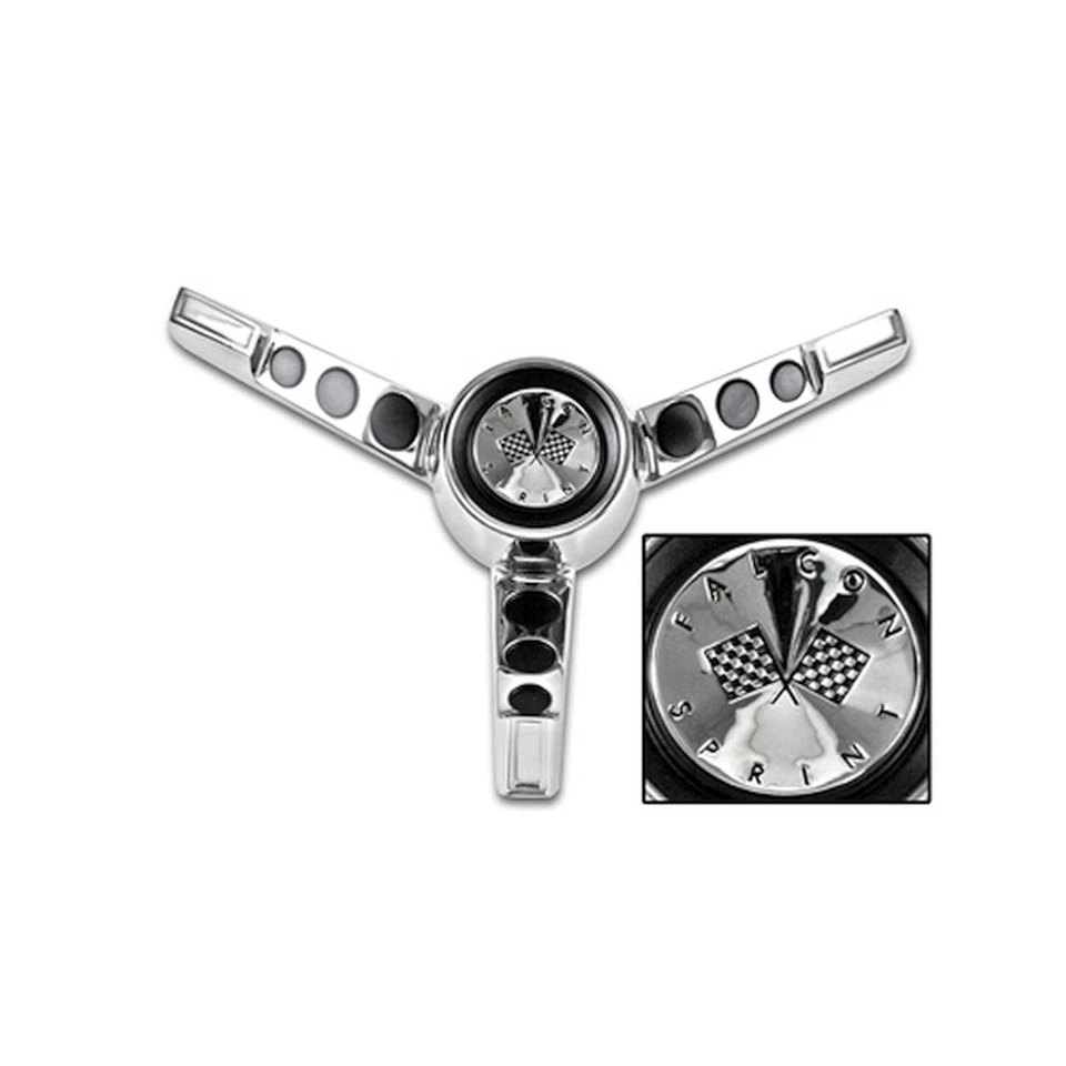 Botão de buzina Scott Drake C4DZ-13A805-C 63-64 Ford Falcon - Imagem 1 de 1