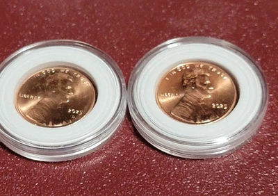 BOTH 2025 D+P Lincoln Shield Cent Coins BU Uncirculated Penny Coins - Image 1 of 4
