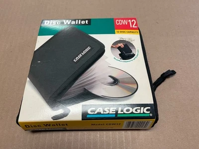 Vintage Case Logic CD Wallet – 12 Disc Storage Compact Carry Case CDW12 – NOS - Image 1 of 4