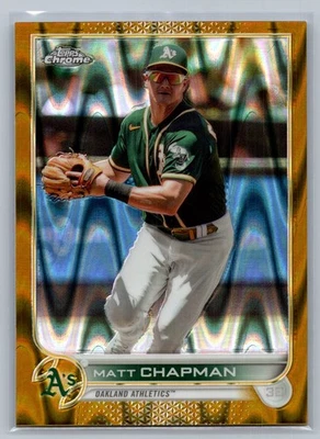 Matt Chapman 2022 Topps Chrome Gold RayWave /50 #168 - Image 1 of 2