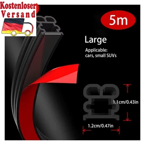 Car Door Rubber Seal Strip Double-Layer Protector Car Door/Hood/Trunk Weather St - Bild 1 von 18
