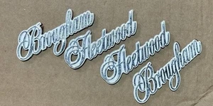 2 Sets Fleetwood Brougham 2-Piece Emblem 1982 - 1986 Quarter Panel Metal Emblems - Bild 1 von 3