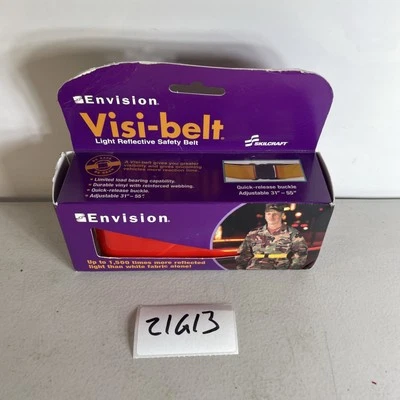Cinturón de seguridad reflectante luz Envision Visi-Belt Skilcraft caza al aire libre 21G13 Foto 1 de 4