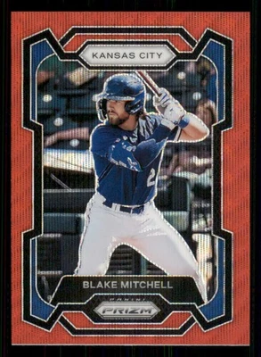 2024 Panini Prizm Prizms Ruby Wave #20 Blake Mitchell - Image 1 of 2