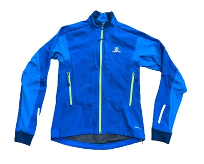 Chaqueta Salomon Momentum Soft-Shell Para Hombre S Azul AdvancedSkin Dry Shell Foto 1 de 4