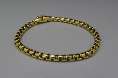David Yurman pulseira de ouro amarelo 18k com elos de corrente 5 mm 8,5" 20 gramas (21741) - Imagem 1 de 4