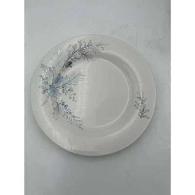 Plato de cena vintage Pfaltzgraff Winter Frost blanco azul gris Foto 1 de 4