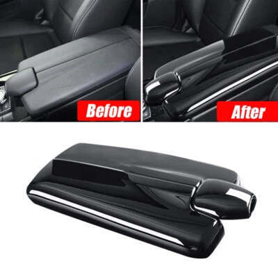 For Mercedes Benz CLS W218 2012-2017 Gloss Black Center Armrest Box Cover Trim - Imagem 1 de 4