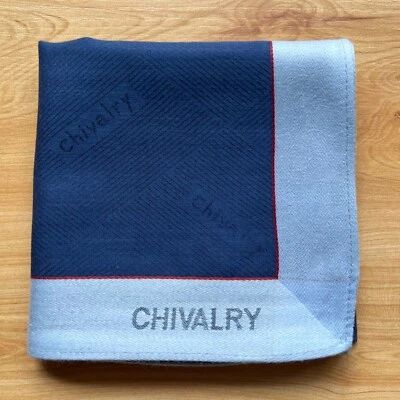 PAÑUELO ART VINTAGE LÍNEA AZUL LISO HOMBRE BOLSILLO CUADRADO ALGODÓN 17" A-0794 Foto 1 de 3