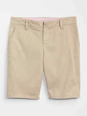 Gap Kids Girl's Khaki School Uniform Classic Chino Shorts Sz. 5 NWT - Изображение 1 из 3