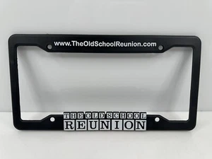 The Old School Reunion License Plate Frame NW Car Show Black USA - Picture 1 of 4