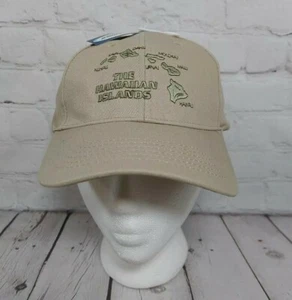 Hawaiian Islands Souvenir Hat Adjustable Strap Back Baseball Cap Beige  - Picture 1 of 6