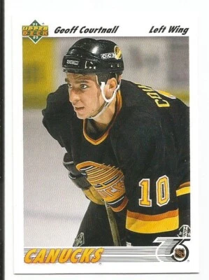 GEOFF COURTNALL 1991-92 UPPER DECK CARD NM-MT+/NM-MT CONDITION - Image 1 of 2