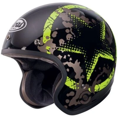 Casco Jet Arai Freeway Classic  Comet Green - Imagen 1 de 3