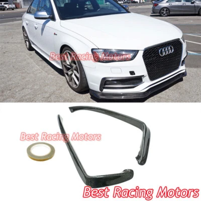 Parachoques delantero Canards (carbono) estilo OE para Audi A4 S-Line/S4 B8.5 2013-2016 Foto 1 de 2