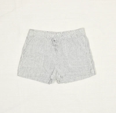 J. Bermudas informales a rayas Crew para mujer cortas de lino multicolor talla S bolsillos Foto 1 de 4