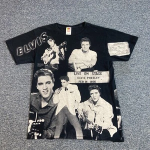 Vintage Elvis Presley Live on Stage All Over Print T Shirt All Over Print Medium - Picture 1 of 8