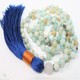 6mm Matte Amazonite Beads Handmade Tassel Necklace Tibetan Japa Spirituality 6mm Matte Amazonite Beads Handmade Tassel Necklace Tibetan Japa Spirituality