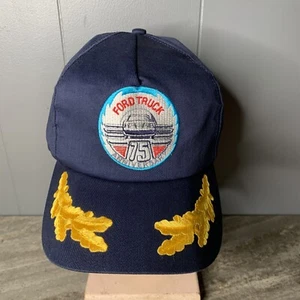 Vintage Ford Truck Trucker Hat Cap 75th Anniversary Adjustable Scrambled Egg - Picture 1 of 7