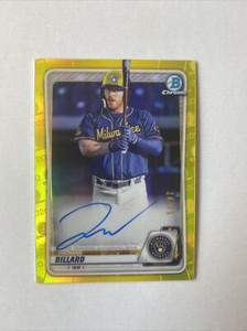 thomas dillard bowman Chrome Auto Yelllw Refractor /75