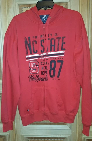 Mens NC State Hoodie Jacket Size Medium Cover