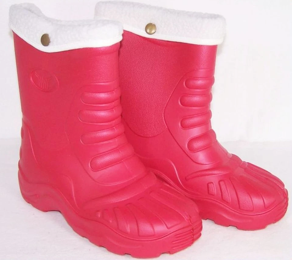 KÖGLER sehr leichte Winterstiefel Gefüttert Rot 32/33 Wasserdicht Stiefel Neu Posten
