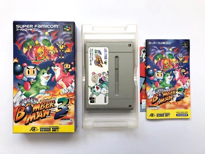 Super Bomberman 3 Super Famicom SFC SNES Japan 01/22/24 - Image 1 of 4