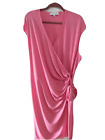 Lark & Ro Womens 3X Wrap Dress Beachy Cover Up Romantic Pink Cruise Vacation
