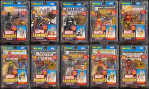 RARO 2006 Toy Biz Marvel Legends 6" Modok BAF SET COMPLETO + 4 VARIANTES SIN USAR, EN CAJA/EN PAQUETE - Imagen 1 de 21