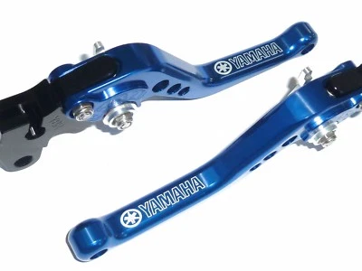 YAMAHA XT600 E 1990 - 2002 SHORT BLUE BRAKE & CLUTCH LEVERS SET TRACK ROAD S1z - Image 1 of 4